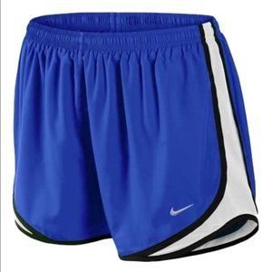 nike blue black white running shorts